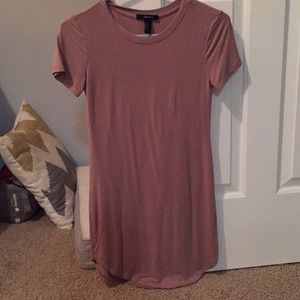 Nude color dress, fitted